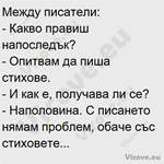 Между писатели