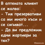 В аптеката клиент се жалва:...