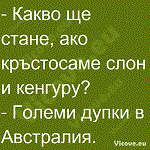 Какво ще стане, ако кръстосаме слон и кенгуру?