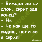  Виждал ли си слон, скрит зад ...