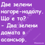 Две зелени нагоре надолу. Що е ...